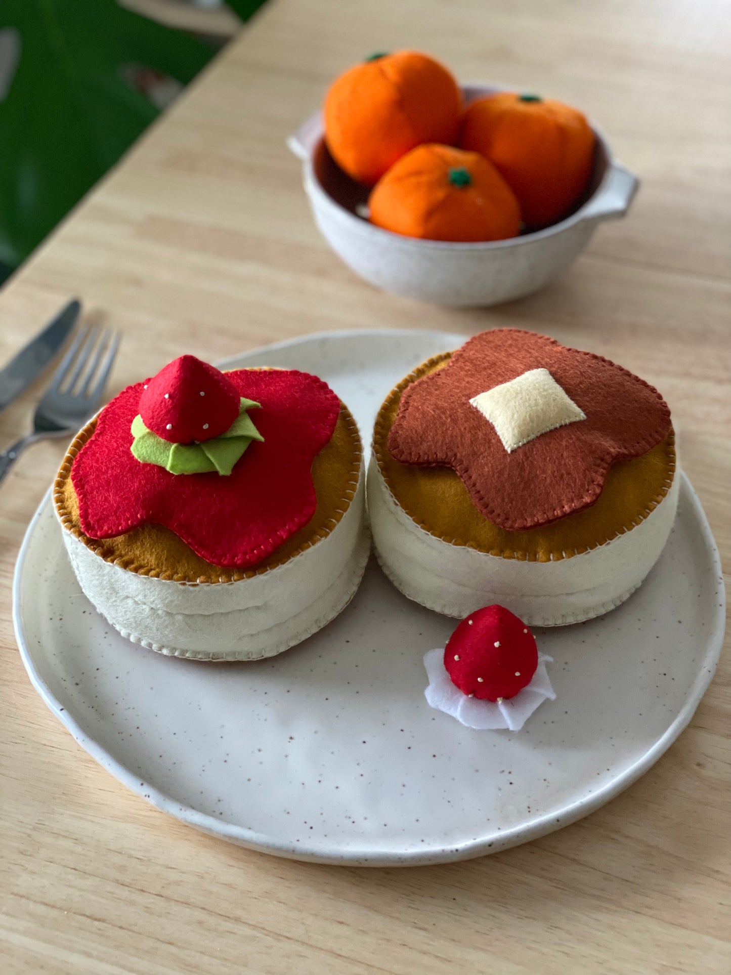 Japanese soufflé pancake set